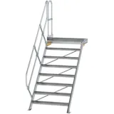 Günzburger MUNK Aluminium-Treppe Plattform 45° 8 Stufen