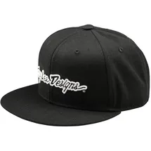 Troy Lee Designs Flat Bill Signature Kappe schwarz One Size