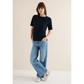 Cecil T-Shirt Slubyarn Schwarz L