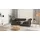 s-style möbel Chesterfield Sofa Leder 3-Sitzer Schwarz