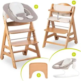 hauck Beta Plus Natural 5-tlg. Newborn-Set - Hochstuhl + Beige