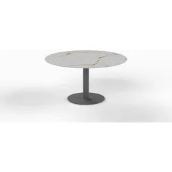 Tisch Glarus Mollis rund - 120 cm rund Dekton mamorio