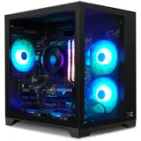 PC GAMING Gamer PC Aqua 4060 Black - AMD - XIGMATEK Aqua M Gehäuse Schwarz - MSI B550M-PRO VDH WiFi - Corsair Vengeance SL 2X8GB DDR4 3600 - Corsair MP600 1TB PCI 4.0 - Windows 11 Pro