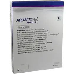 Aquacel Ag Foam nicht adhäsiv 15x20cm Verband