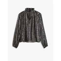 bonprix Chiffon Bluse, grau, 36