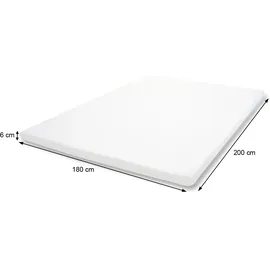 Mendler HWC-E63 Kaltschaum-Matratzentopper atmungsaktiv 180 x 200 cm weiß