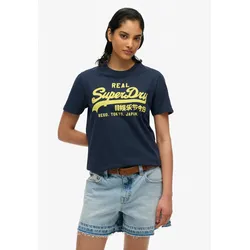 Superdry Kurzarmshirt »VL NEON SLIM TEE« Superdry Eclipse Navy M