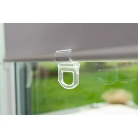K-HOME K-home® Thermo Springrollo/Mittelzugrollo Grau B100 x H200 cm