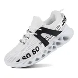 QDCFY Leicht Arbeitsschuhe Herren AtmungsaktiveSportlich rutschfeste Breathable Arbeitsturnschuhe Weiß 47EU - 47 EU