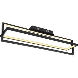 LED-Deckenleuchte Flips Opal/Schwarz max. 23 Watt Deckenlampe