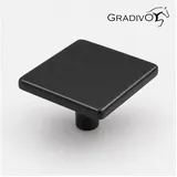 Gradivo Möbelgriff Schrankknopf Schubladenknopf 157 - Schwarz