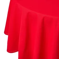 Homescapes Tischdecke aus 100% Baumwolle 180 cm, rund, rot