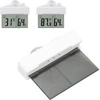 Yunseity Thermometer-Hygrometer, Reptilien-Thermometer und Feuchtigkeitsmesser mit Saugnapf, LCD-Digital-Hygrometer für Reptilien-Terrarium-Behälter
