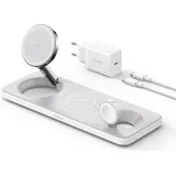 Anker MagGo Magnetic Wireless Ladegerät 15W 3-in-1 Pad weiß