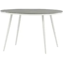 VCM ebuy24 Break Esstisch Ø120cm Weiß Grau