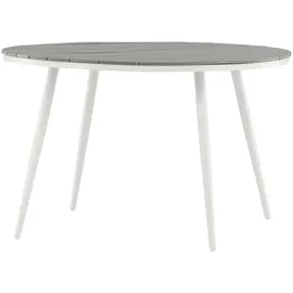 VCM ebuy24 Break Esstisch Ø120cm Weiß Grau