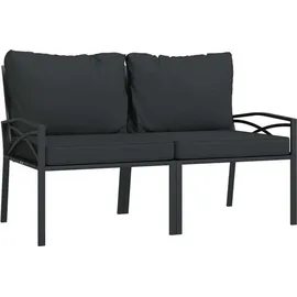 vidaXL Garten-Lounge-Set 9-tlg. grau/schwarz