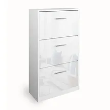 Vicco Schuhkipper Weiß Hochglanz, 59 x 105 cm