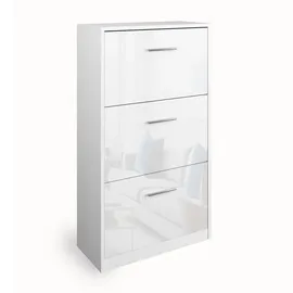 Vicco Schuhkipper Weiß Hochglanz, 59 x 105 cm
