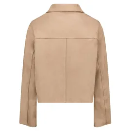 Cartoon Casual-Jacke mit Eingrifftaschen in Braun - 36