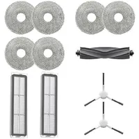 DREAME Original-Zubehörset für L10 Prime/L10s Ultra/L10 Ultra: 1x Hauptbürste, 2X Seitenbürsten, 2X Staubfilter, 6X Mopptücher (3 Paare)