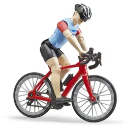 BRUDER bworld Rennrad mit Radfahrer
