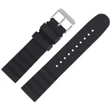 Victorinox Uhrenarmband 21mm Kunststoff Schwarz 5104 schwarz