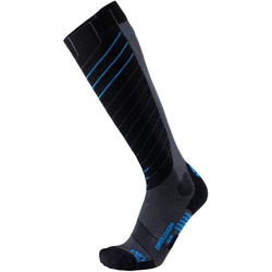 UYN Superleggera Skisocken mit Cool-Air-Flow Technologie aus Natex Herren anthrazit/azur 42-44