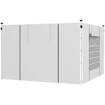 Outsunny Seitenwände für Pavillon 1 Stück 1,43 x 1,30 m Weiß