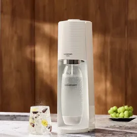 Sodastream Terra white + PET-Flasche 1 l + Zylinder