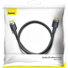 Baseus Kabel HDMI 2.0, Baseus Cafule, Full HD 4K/60Hz 18Gb/s, 1m, Schwarz