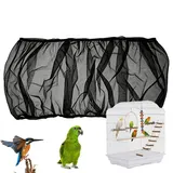 Vogelkäfigabdeckung - Mit Elastischem Band Als Staubschutz,Dehnbare Vogelkäfig Netzabdeckung - Für Fink Unzertrennlicher Graupapagei Nymphensittich Ara Innenbereich Außenbereich Camping Picknick