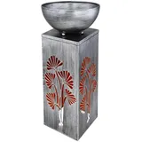 GLOBO Lighting Solarleuchte Metall silberfarben, LED