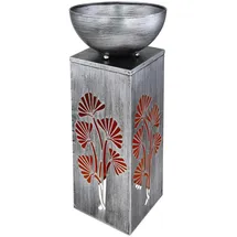 GLOBO Lighting Solarleuchte Metall silberfarben, LED