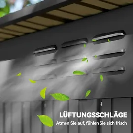 Outsunny Gerätehaus 1,59 x 1,06 m Grau