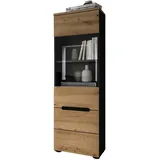inn.furn Vitrine Cooper 36 x 125 x 33 cm Beige/Grau