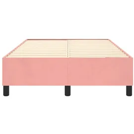 vidaXL Bettgestell Rosa 120x200 cm Samt