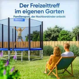 monzana Trampolin 305 cm inkl. Sicherheitsnetz Blau