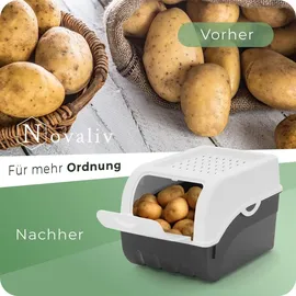 Novaliv Aufbewahrungsbox 3,5 L 4-tlg. weiß