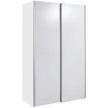 SchlafKONTOR Schwebetürenschrank 125 x 195,5 x 38 cm Weiß