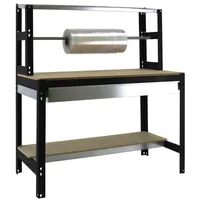 Proregal Arbeitstisch Metall 120x84x76 cm Anthrazit mit Schubfach
