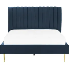 Beliani Marville 140 x 200 cm Dunkelblau