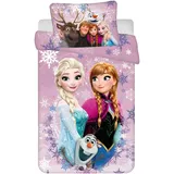 Jerry Fabrics Disney Frozen Baby Bettwäsche Eiskönigin Anna ELSA Kopfkissen Bettdecke 100 x135 cm