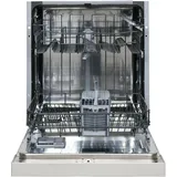 Telefunken Geschirrspüler 60 cm teilintegrierbar, Einbau Spülmaschine, 12 Maßgedecke, 6 Programme, AquaStop, GET6012DI