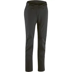 Fahrradhose GONSO "SKARN W 2", Damen, Gr. 48, Normalgrößen, schwarz, 100% Polyester, Hosen, lange Damen Radhose, Softshell-Hose mit Ventilation am Innenbein