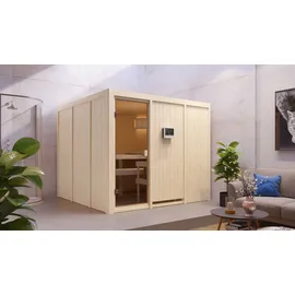 Karibu Arvika inkl. 9 kW Ofen + ext. Steuerung