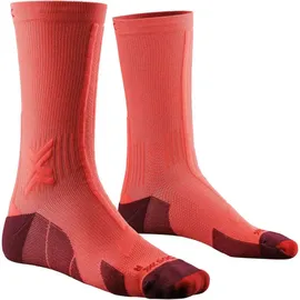 X-Socks Trailrun Discover Crew Laufsocke Rot Mann Grösse 35-38