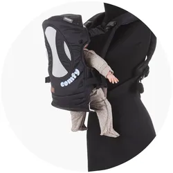 Chipolino Babytrage Comfy Bauch- und Rückentrage 4 Positionen bis 9 kg ab Geburt blau