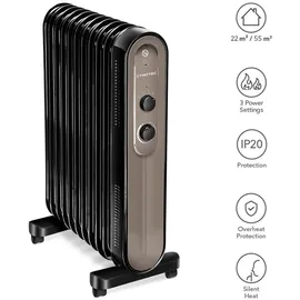 Trotec Ölradiator TRH 24 E | Heizer | Beheizung | 2.200 W Leistung
