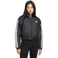 Adidas Essentials 3-Streifen Insulated Crop Bomberjacke Black S